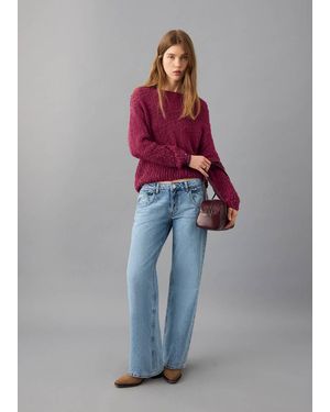 MANGO TEEN Fine-Knit Jumper - Red