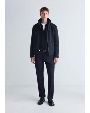 Mango Technical Jacket Packable Padding Waterproof - Black