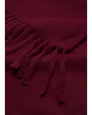 Mango Fringed Edge Scarf - Purple
