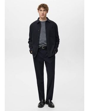 Mango Sovracamicia Flanella Regular-Fit - Verde