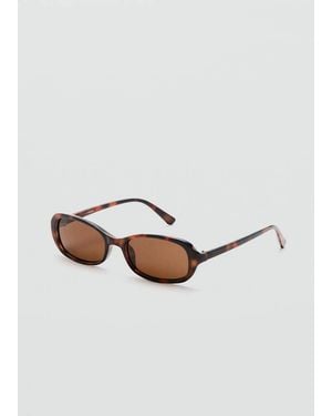 Mango Resin Frame Sunglasses - White