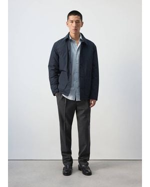 Mango Giacca Trapuntata Water Repellent Blu Notte