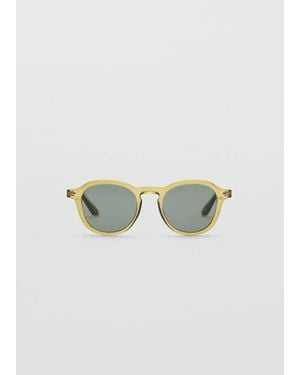Mango Sonnenbrille Mit Halbtransparentem Gestell - Grün
