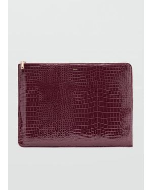 Mango Shiny Coco Laptop Sleeve - Red