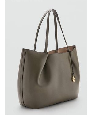 Mango Large Shopper Bag - Green