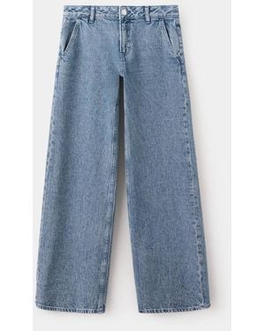 MANGO TEEN Low Waist Jeans - Blue