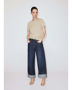 Mango 100% Cotton T-Shirt - Blue