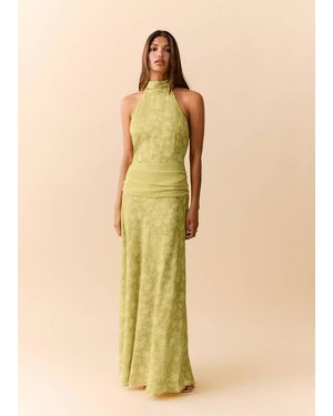 MANGO TEEN Halter-Neck Open-Back Dress - Natural
