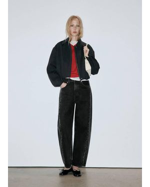 Mango Jeans Balloon Cuciture Denim - Multicolore