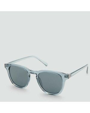Mango Round-Framed Sunglasses - Blue