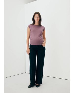 Mango Ruched Maternity T-Shirt - Multicolour