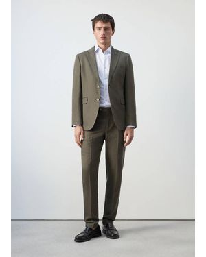 Mango Amalfi Slim Fit Suit Jacket - Grey