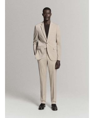 Mango Giacca Completo París Super Slim-Fit - Bianco
