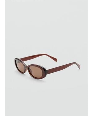 Mango Oval-Frame Sunglasses - Black