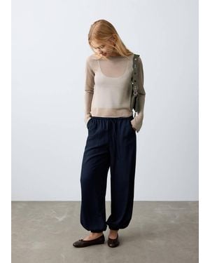 MANGO TEEN Fine-Knit Jumper - White