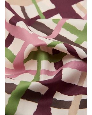 Mango Geometric Printed Foulard - Pink