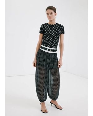 Mango Polka-Dot Knitted Jumper - Multicolour