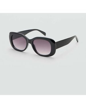 Mango Sonnenbrille Mit Rechteckigem Brillengestell - Schwarz