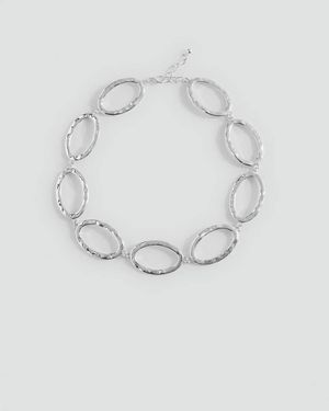 MANGO TEEN Chain Choker Necklace - White