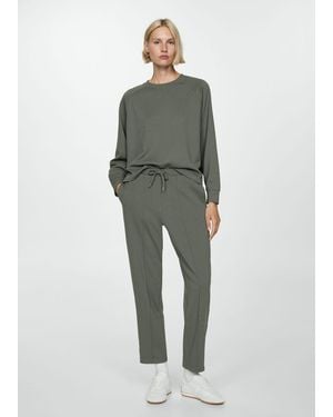 Mango jogger Seams Trousers - Green