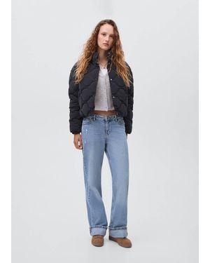 MANGO TEEN Quilted Jacket - Blue