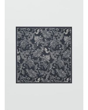 Mango Foulard Stampato Nero
