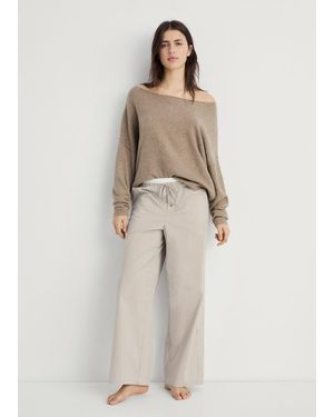 Mango Pyjama Trouser - Natural