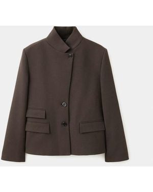 Mango Giacca Leo Marrone