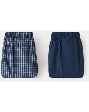 Mango Pack Of 2 Combined Undertrousers - Blue