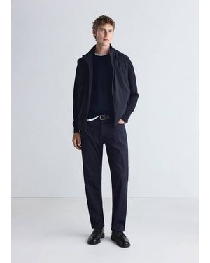 Mango Thermolite Zip-Up Gilet - Blue
