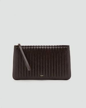 Mango Braided Pouch - Grey