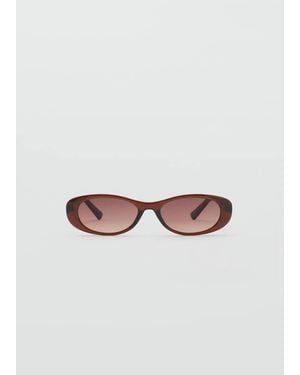 Mango Oval-Frame Sunglasses - Pink