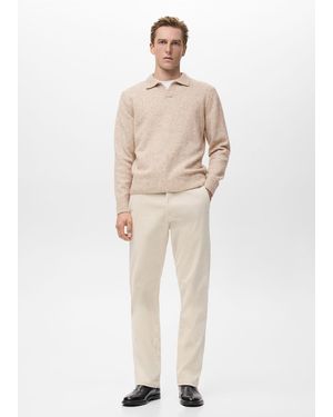 Mango Corduroy Slim-Fit Pants - Green