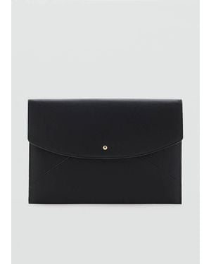 Mango Laptop Case With Flap - Black