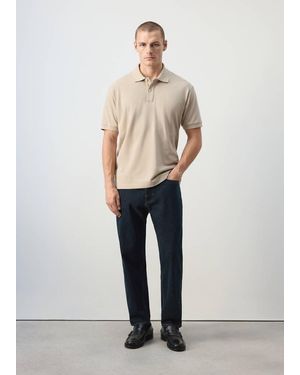 Mango Poloshirt Aus 100 Baumwoll-Piqué - Weiß