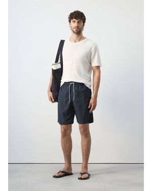 Mango Basic Drawstring Swimsuit - Multicolor