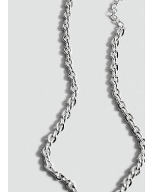 Mango Link Chain Necklace - White