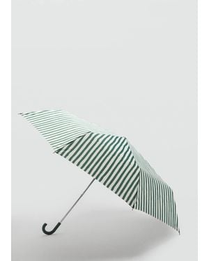 Mango Stripe-Printed Umbrella - Green