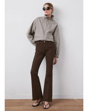 Mango Flared Jeans Violeta Mit Hoher Bundhöhe - Braun