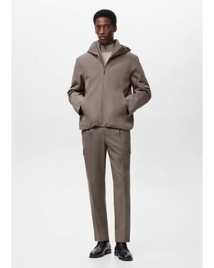Mango Water-Repellent Thermolite Hooded Jacket - Multicolor