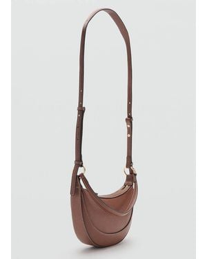 Mango Oval Shoulder Bag - White