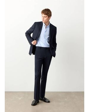 MANGO TEEN Classic Suit Jacket - Blue