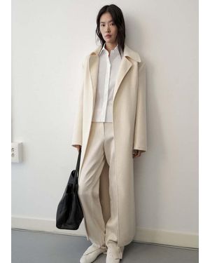 Mango Crop-Popeline-Shirt - Weiß