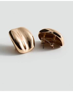 Mango Relief Earrings - Metallic