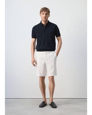 Mango 100% Cotton Fine Knit Polo - Multicolour