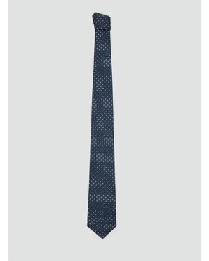 Mango Polka-Dot Silk Tie - Blue