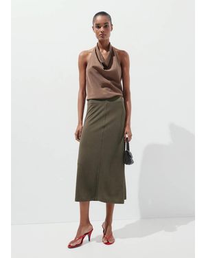 Mango Modal Pencil Skirt - Green