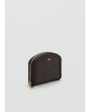 Mango Medium Texture Wallet - Brown