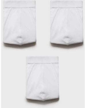 Mango 3-Pack Combined Briefs - White