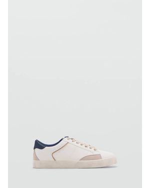 MANGO TEEN Combined Design Trainers - White